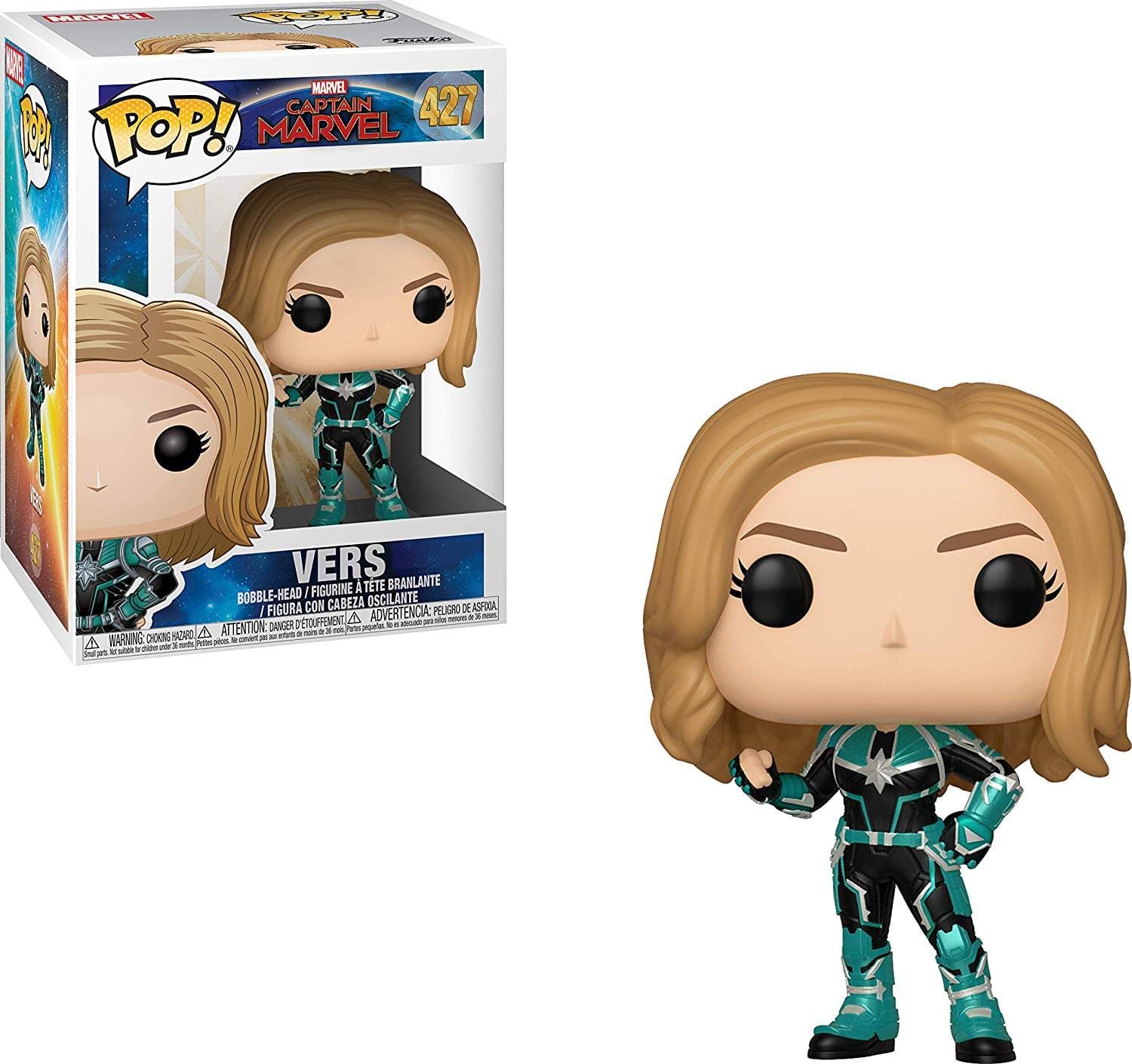 Funko POP! Captain Marvel-Vers - Collectable Vinyl Figure - Gift Idea - Official Merchandise - Toys for Kids & Adults - Movies Fans - Model Figure for Collectors and Display โ image 1