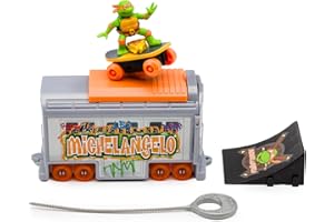 Teenage Mutant Ninja Turtles 5" Switch Kick Subway Launcher Michelangelo Ages 3+ Shredding Action Figure