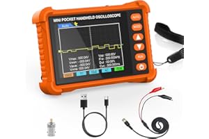 BTMETER Mini Handheld Digital Oscilloscope - 250 kHz Bandwidth, 2.5 MSa/s Sampling, 2.8" LCD, AUTO/Normal/Single Trigger, ±40
