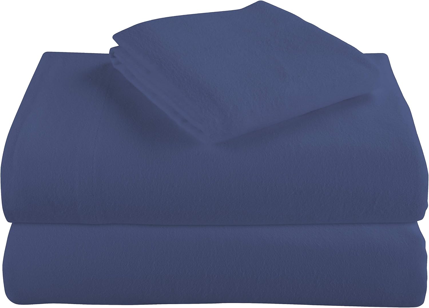 Cotton Turkish Flannel Sheets by Morgan Home - 100% Brushed Cotton for Supreme Comfort - Deep Pockets - Warm and Cozy, Great for All Seasons (Blue, Queen)