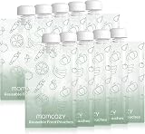 Momcozy Reusable Baby Food Pouches 3.4-4oz 10 Pack BPA Free Dishwasher Safe view 1