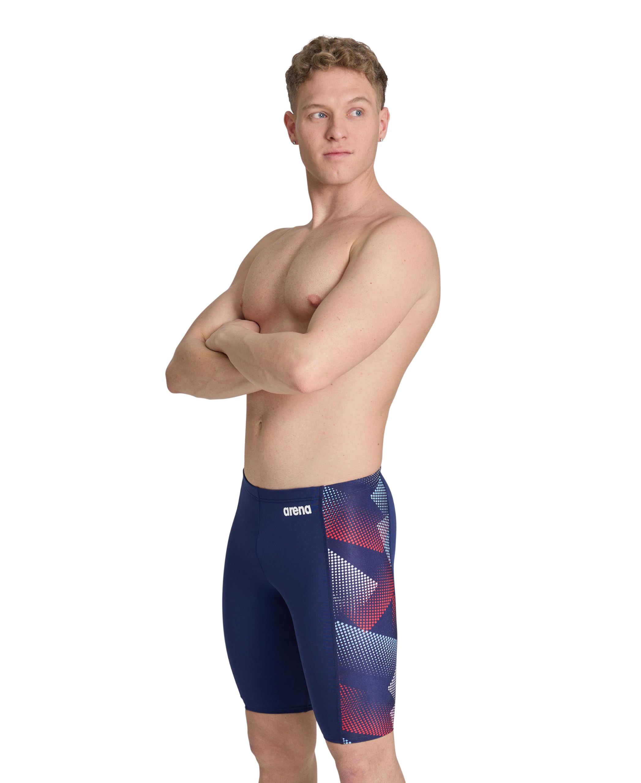 ARENA Men's Swim Jammer Halftone Team Print MaxLife