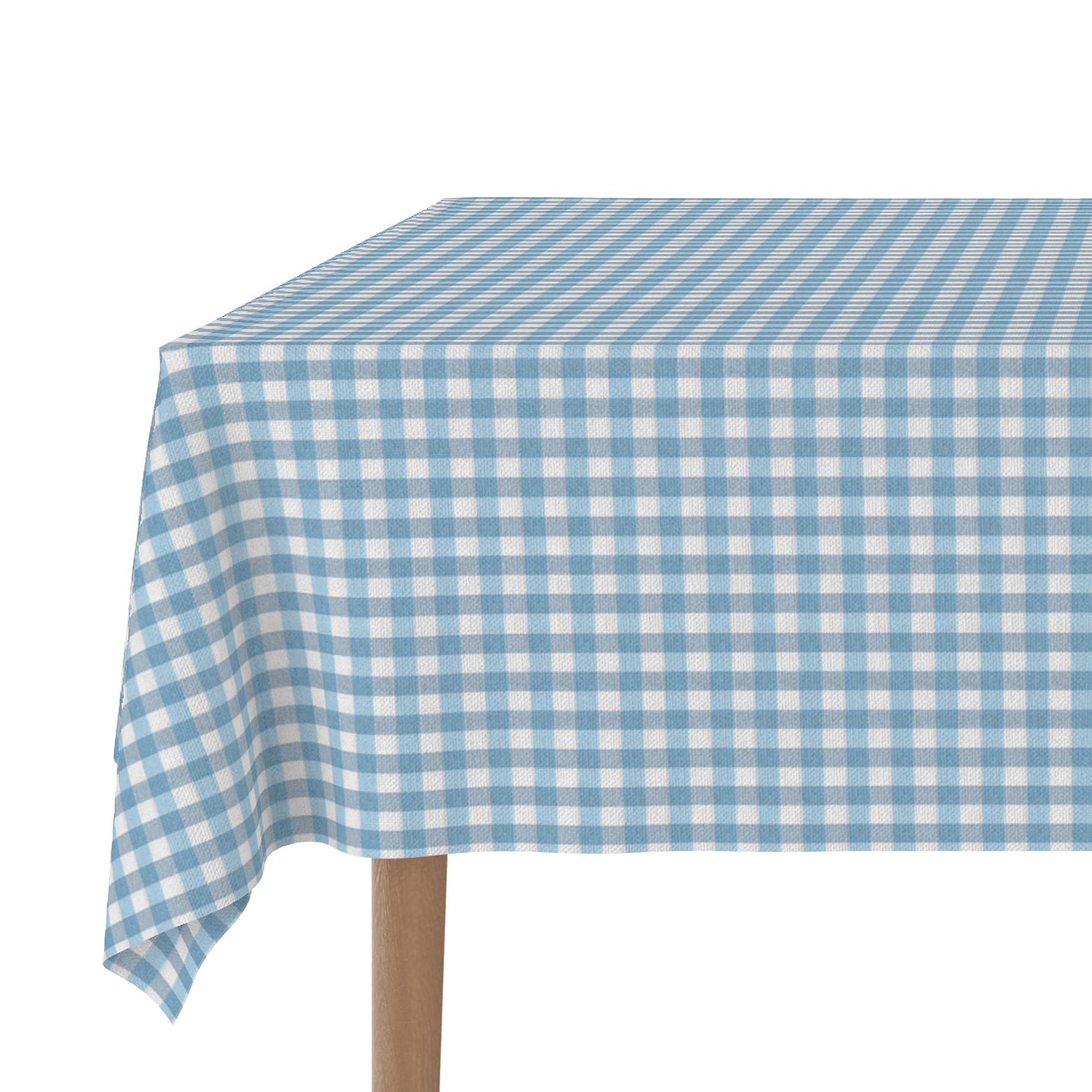 Martina Home TEFLONATED TABLECLOTH MADE Vichy Blue 180X140 CM