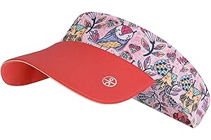 HENWASAI Girls Stretchy Sports Visor Foldable Athletic Sun Hat, Priting Headband with Visor Kids Summer Cooling Cap for Tennis, Golf