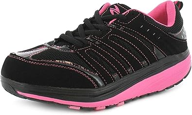 amazon ladies black trainers
