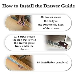 Drawer Guide Kit Compatible with Kenlin Rite-Trak