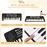 Shayson 37 Keys Kids Keyboard Piano with Microphone Pink 3 12 years view 4