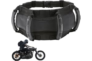 Motorcycle Passenger Handles, Adjustable Passenger Safety Belt Grip Grab Handle for Motorcycle, Motocross, ATV, Scooter, Snow