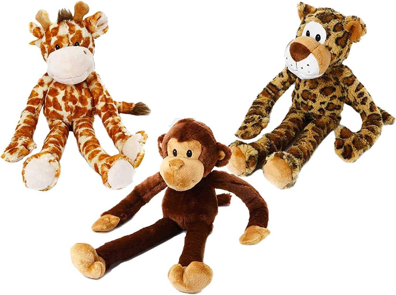 Pet Supplies : Pet Squeak Toys : Multipet Swingin 19-Inch Large Plush Dog Toy with Extra Long Arms and Legs with Squeakers : 