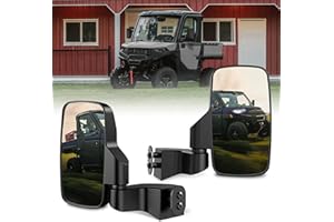 GEVINFA Ranger Side Mirrors Full-Door Mounted, UTV Mirrors for Polaris Ranger Compatible With 2018-24 CREW SP XP 570 1000 201