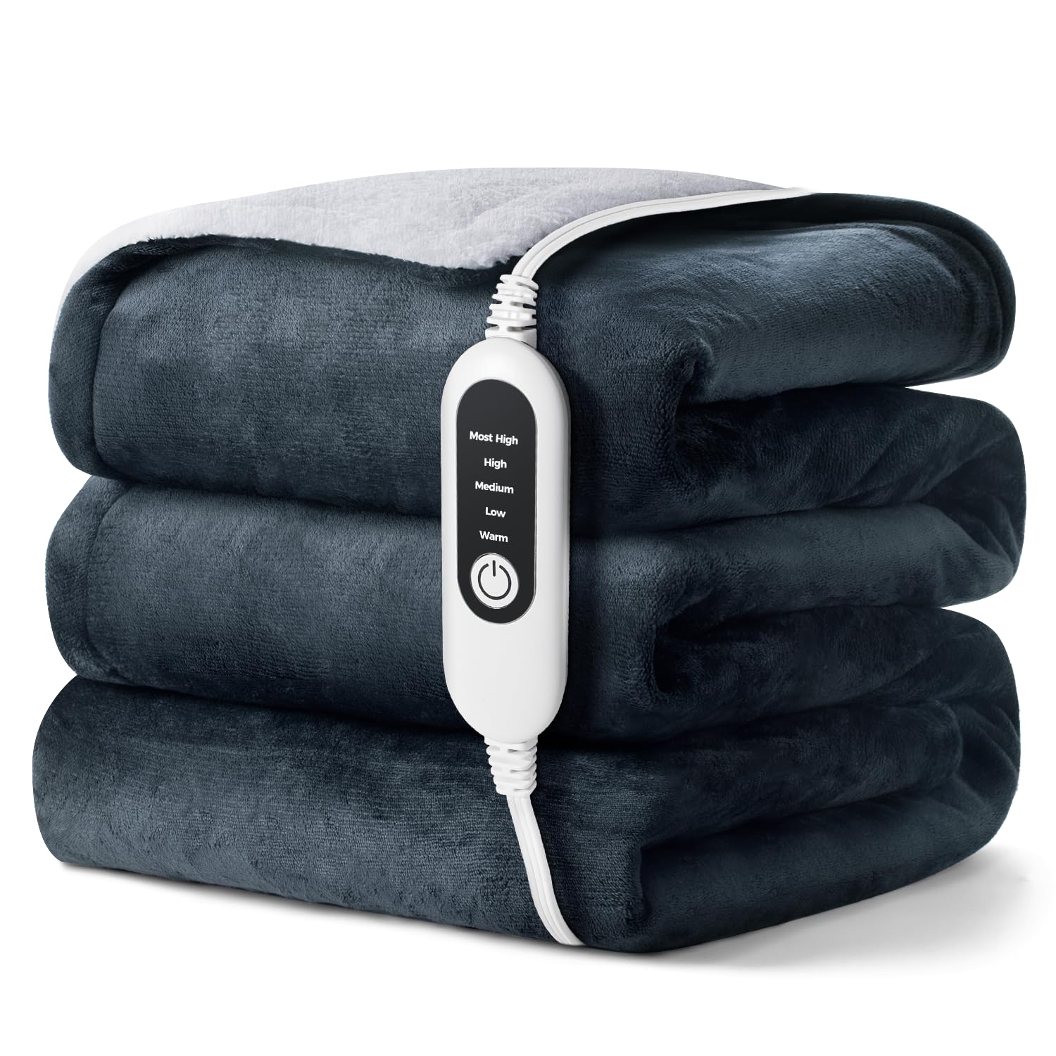 Photo 1 of ***FOR PARTS ONLY/ NON-FUNCTIONAL*** Electric Heated Blanket, Soft Flannel Fabric Heating Blanket Features 5-Level Temperature Adjustment Machine Washable ETL Certified Double-Sided Heating