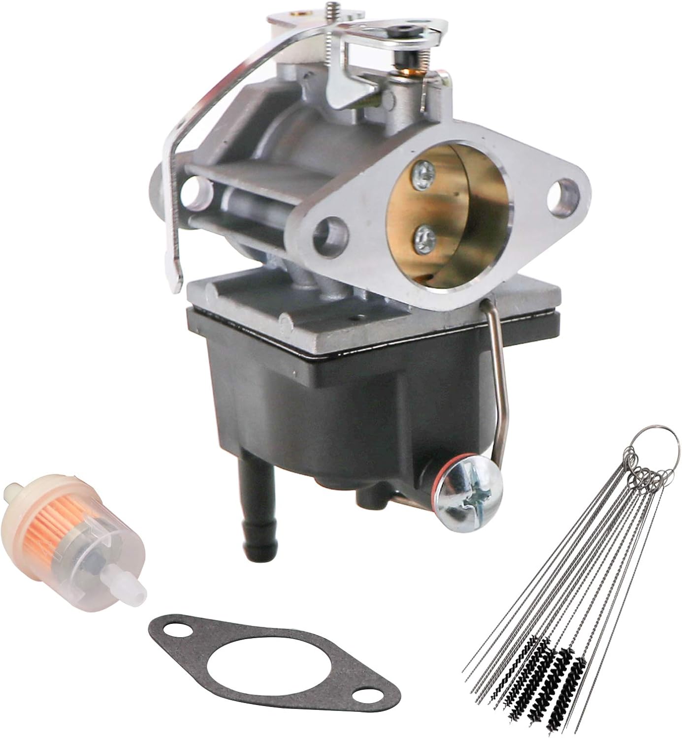 KIPA Carburetor for Tecumseh OH318 OHM90 OHM110 Engines Replace # 640353 640285 640289 640328 640329 with Gasket & Carbon Dirt Jet Cleaner Tool kit Durable