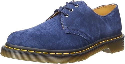 dr martens blue suede shoes