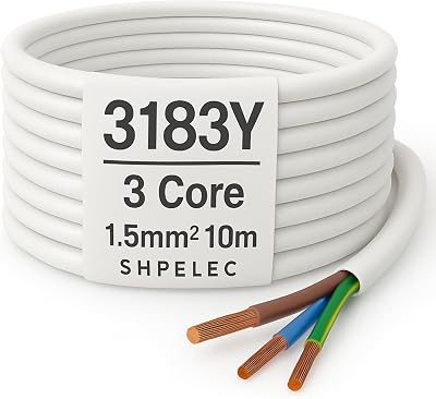 SHPELEC Flexible White Cable 3183Y BASEC PVC 0.75 1.0 1.5 2.5mm