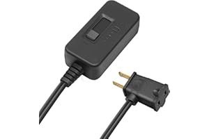 DiCUNO Plug-in Lamp Dimmer, Inline Dimmer Switch with 3.3ft Cord for Table & Floor Lamps, Full Range Slide Control, for Dimma