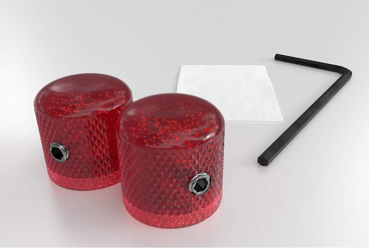 Xentric Guitars Metal Flake Glitter Guitar Knobs 6mm (2