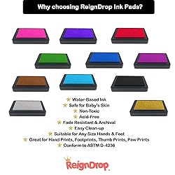 ReignDrop Ink Pad For Baby Footprint & Handprint