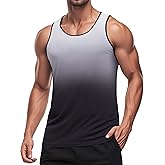 MAGCOMSEN Men's Muscle Tank Tops UPF80+ Workout Tank Sleeveless Quick Dry Bodybuilding Shirts