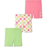 Garanimals Baby &amp; Toddler Girl Bike Shorts, Size 0-6T, Multi-Pack | Machine-Washable Kid's Clothes, Pull-On Shorts for Easy Outfit Changes, Multi-Pack, OEKO-TEX Standard 100 Certified