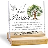 Pastor Appreciation Gifts Acrylic Plaque Thank You Gifts For Pastor Christian Decor Religious Gifts For Men Women Pastor Retirement Gift Church Decor Inspirational Tabletop Decorate