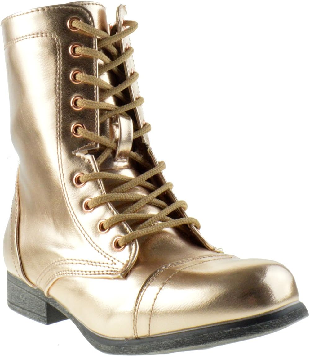 metallic boots