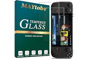 MAYtobe [2-Pack] Screen Protector Designed for Steam Deck Oled (7 Inch) Tempered Glass, No Bubbles, Scratch-Resistant, Easy t