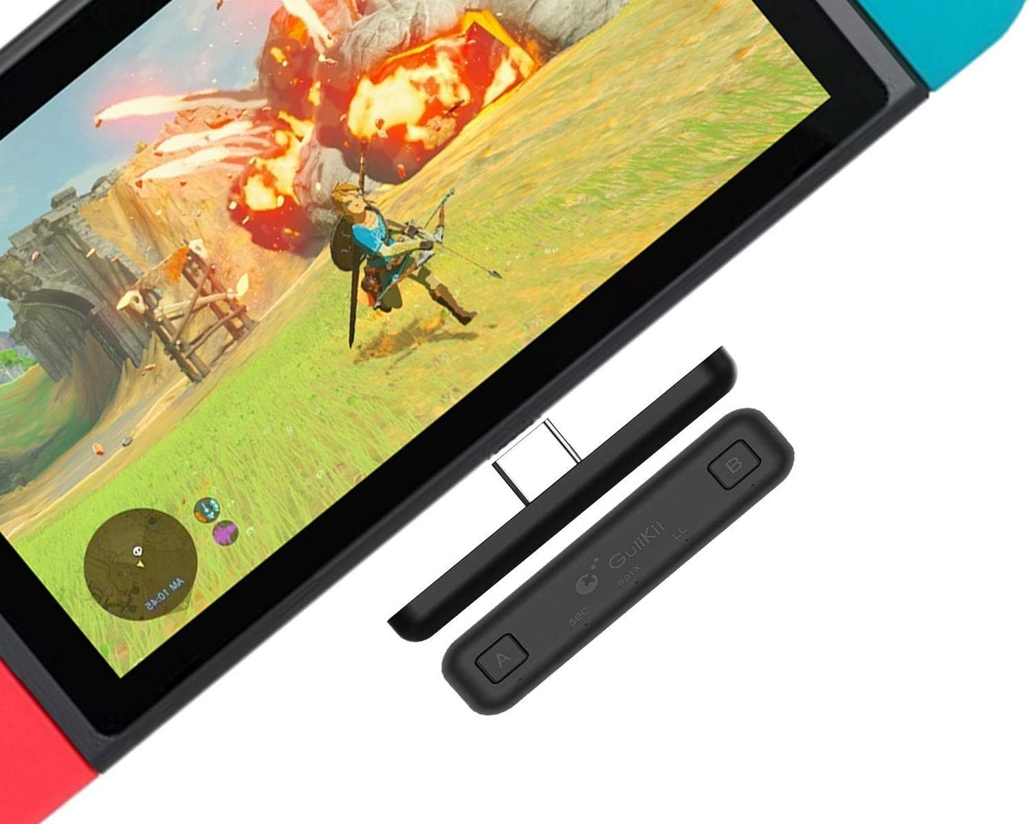 Gulikit Route Air Nintendo Switch Bluetooth Adapter Wireless Audio Transmitter PS4 PC Laptops for Airpods Bluetooth Headphone Speakers: MP3 Players & Accessories