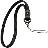 YANTHKEY Elastic Nylon Wrist Lanyard for AirPods Case, Anti-Lost Strap for AirPods 1/2/3/Pro/Pro 2 Charging Case, Multi-Functional Wrist Strap for Phones Keys Cameras Small Gadgets, Black