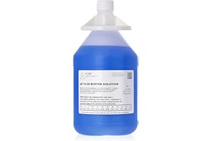 Acme Analytical Solutions Buffer Solution, Color Coded pH Calibration Solution, 3.8 liters, 1 Gallon, NIST Traceable Reference Standard, Made in The USA (Blue pH 10 Buffer Solution)
