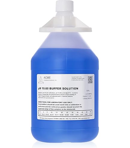DHGelato 1ml 最高品質CBP CRDP CRDH THXE1200 pH Buffer Calibration Solution, pH 10.00 — 1 Gallon — NIST