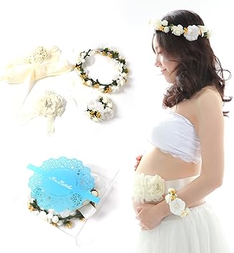 Amazon 可愛いく飾る マタニティフォト撮影用小物4点セット