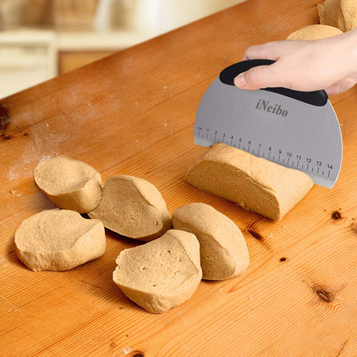 Heavy Duty & Durable with Ergonomic Rubber NonSlip Grip Pastry Scraper