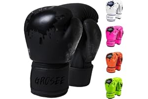 Kids Boxing Glove 6oz 8oz, Youth, Boys and Girls Training Sparring Gloves for Punching Bag, Kickboxing, Muay Thai, MMA, UFC, 