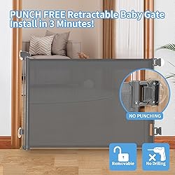 Veraste Retractable Baby Gate,Mesh Baby Gate or