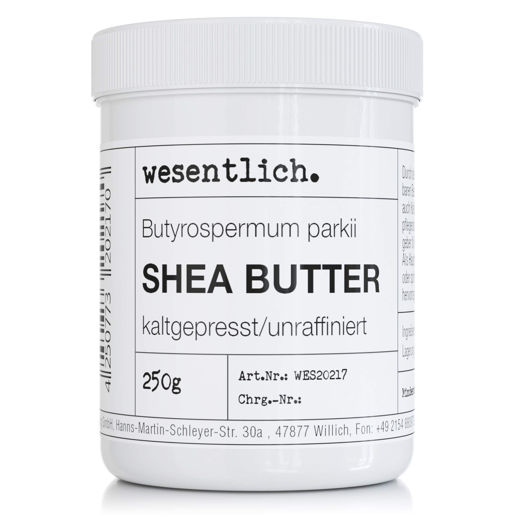 Cold-Pressed Shea Butter, 250 g , 100% Pure And Unrefined; Pure Nourishment Or A Perfect Base For Essential High-Quality Care Products