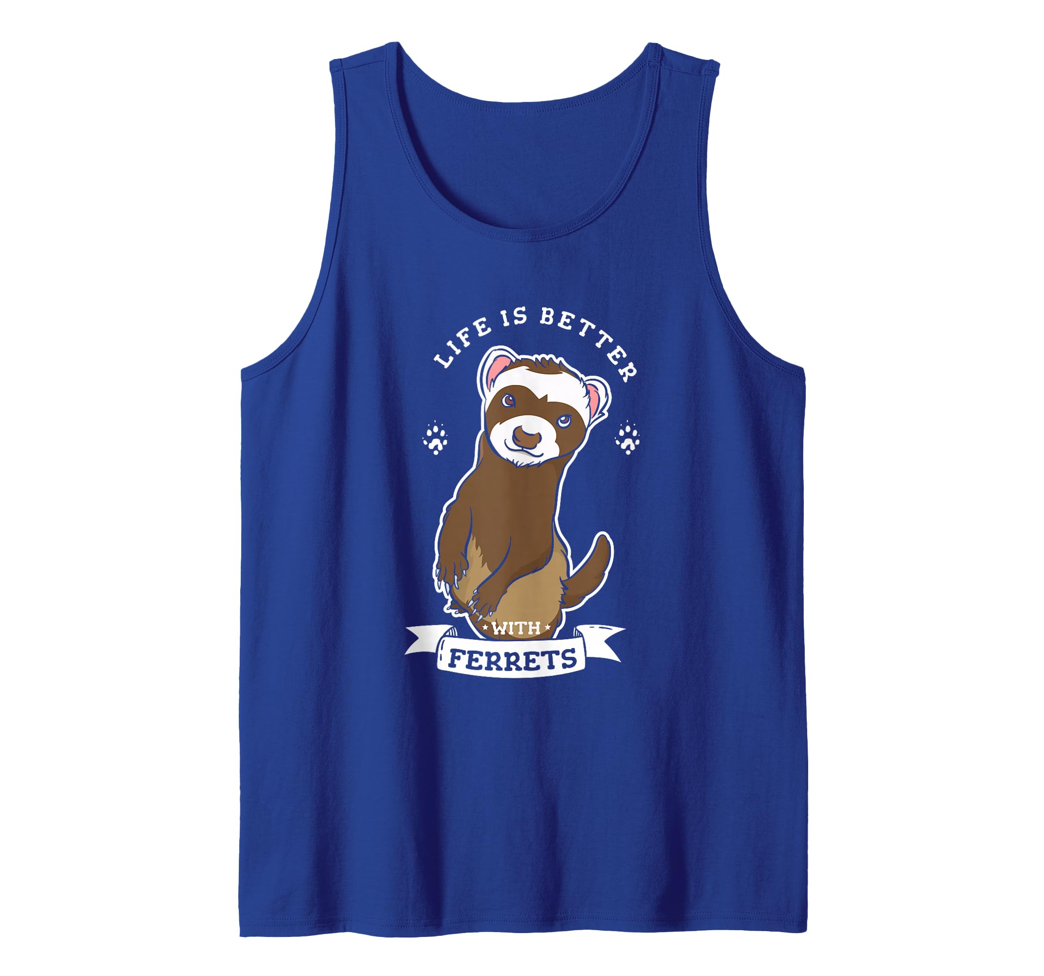 Life With Ferrets Cute Rodent Animal Tank Top