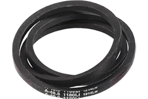 uxcell A46 1/2 Classic Wrapped V-Belt, 48" Outside Circumference Wrapped Industrial Rubber V-Belt A Profile V-Belt for Indust