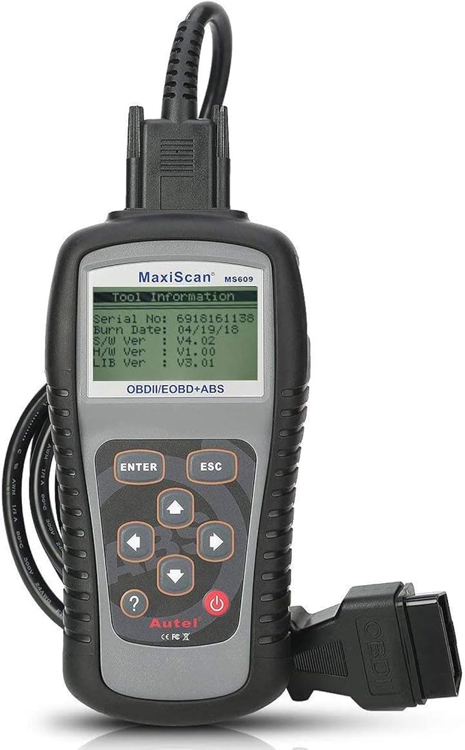 Autel MS609 Code Reader OBD2 Scanner Including Full OBDII Functions ABS