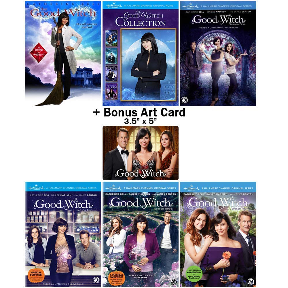 Amazon Com The Good Witch Complete Tv Series Seasons 1 4 Movies 1 5 Dvd Collection With Bonus Art Card Catherine Bell Bailee Madison James Denton Movies Tv