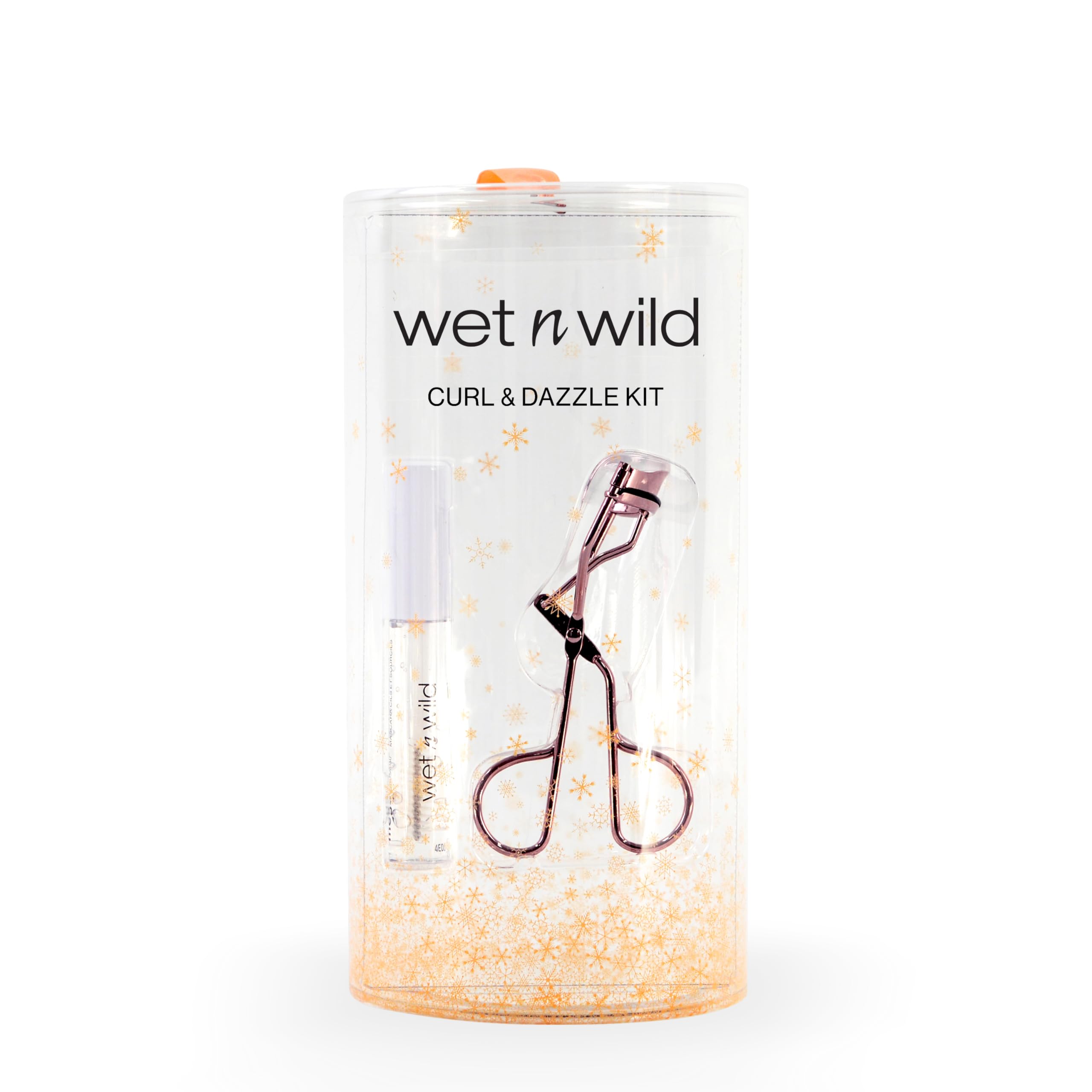 Wet n Wild Curl and Dazzle Kit, Clear Mascara and Lash Curler Eye Makeup Set, Hydrating Formula with Vitamin E and Soy Protein, Natural and Nourishing Effect, Makeup Gift Set
