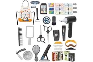 RedCrab Shaving Kit for Boys, Kids Hair Salon Stylist, Boys Grooming Salon Set Pretend Play, Barber Shop Accessories for Chir
