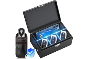 Coorattyes Faraday Box for car Keys,Faraday Cage for Singnal Blocking (Extra Large(6-12keys))