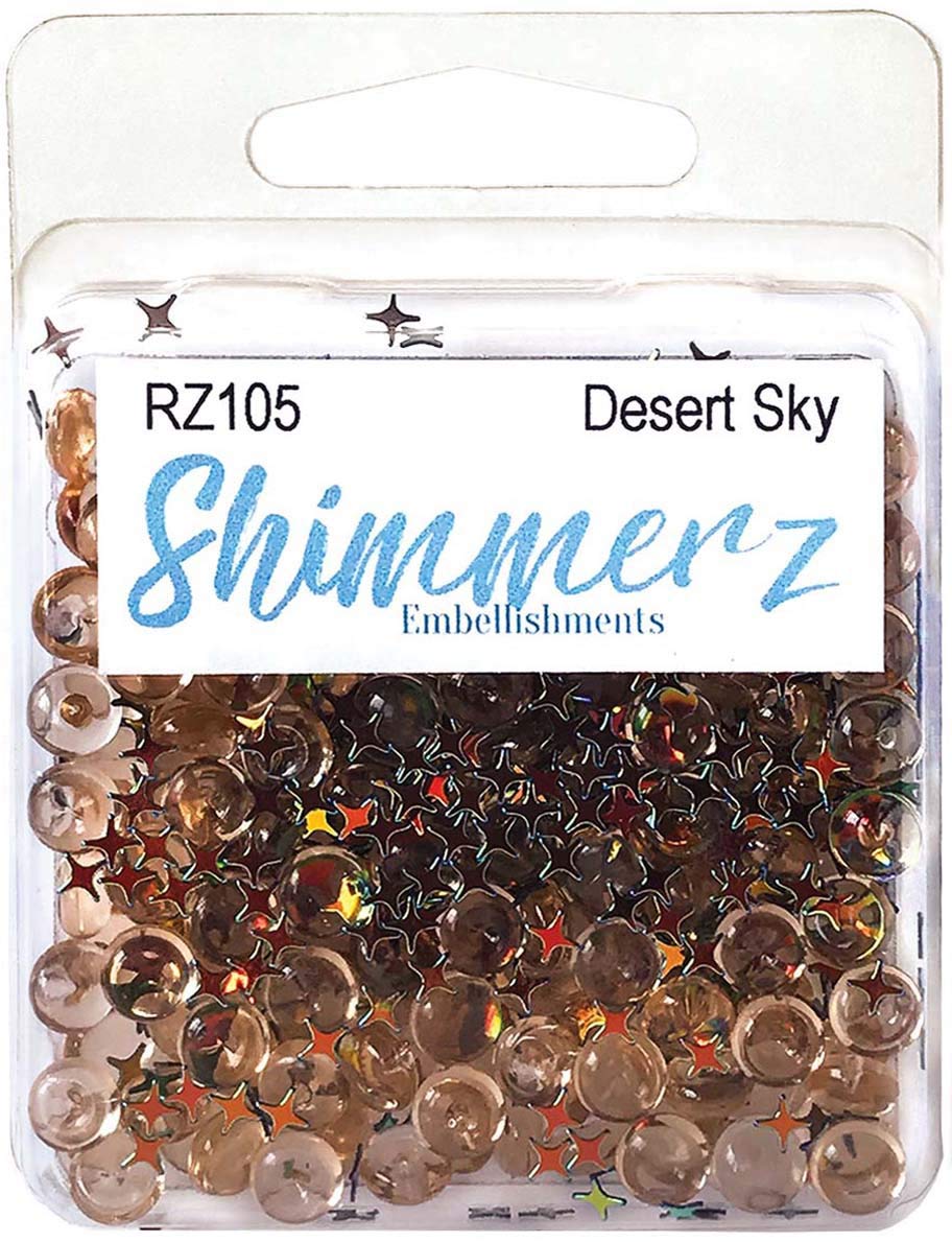 BUTTONS GALORE, INC SHIMMERZ EMBELLSHMTS Desert Sky, One Size