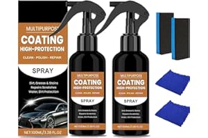 2Pcs Turbo Shine Nexa, 3 in 1 High Protection Quick Car Coating Spray, Car Coating Fast Wax Polishing Spray for Scratches, Ca