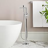 Signature Hardware 482809 Berwyn Floor Mounted Tub Filler Faucet - Includes Hand Shower, Less Valve