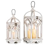 Romadedi Decorative Candle Lantern Wood - Rustic