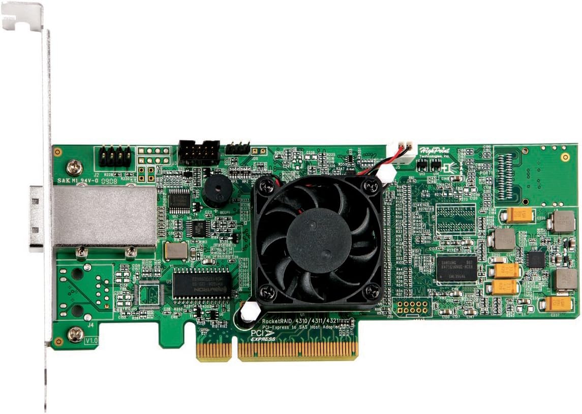 HighPoint RocketRAID 4311 4-Channel PCI-Express x8 SAS 3Gb/s Hardware RAID Controller