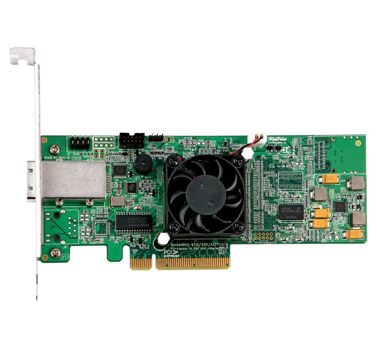 HighPoint RocketRAID 4311 4-Channel PCI-Express x8 SAS 3Gb/s Hardware RAID Controller