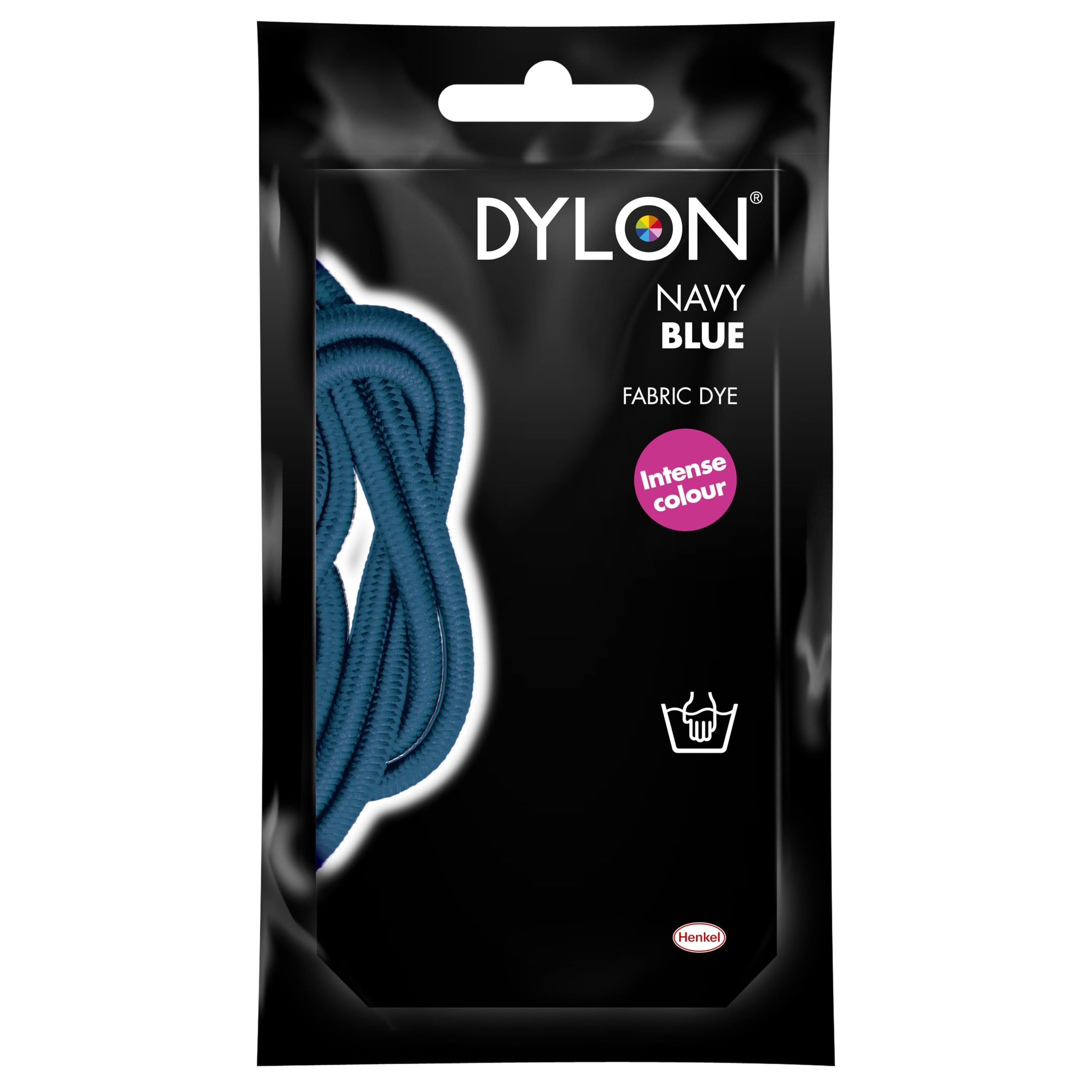 DYLON Hand Dye, Fabric Dye Sachet for Clothes, Soft Furnishings and Projects, 50 g - Navy Blue