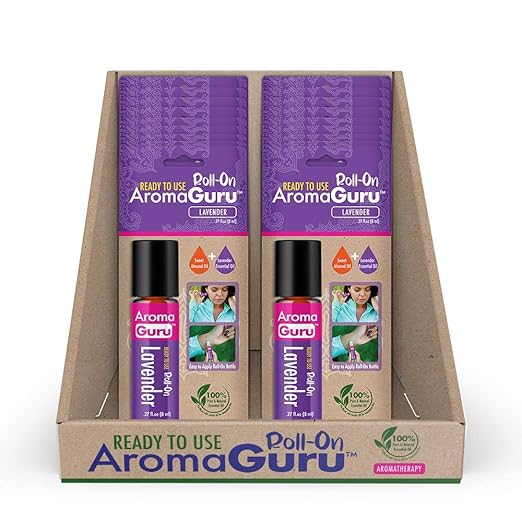 Aroma Guru (Set of 18) Pure Lavender Roll on Soothing